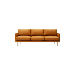 Emo 3 Seater Sofa, SemiAni Cognac/naturolieret eg, Bruunmunch Furniture