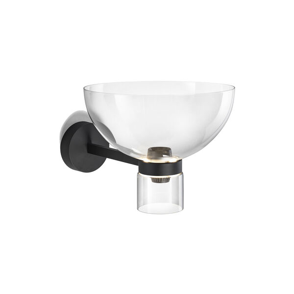 NOCTURNE W Bowl Wall Lamp, black, Flos