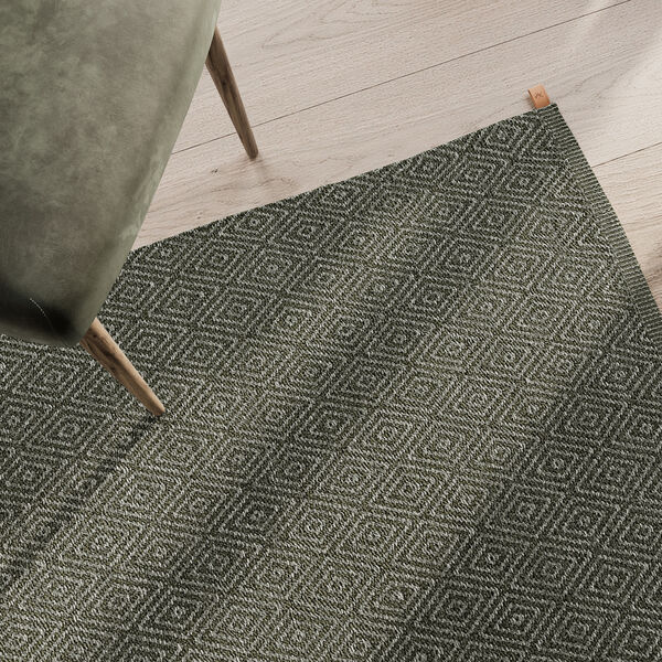 Goose Eye Icon XL Rug, timber green 735, Kasthall