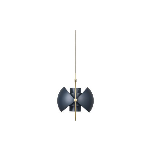 Multi-Lite Pendant, midnight blue/brass, GUBI