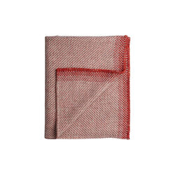 UNA Half Size Throw, light red, R&oslash;ros Tweed
