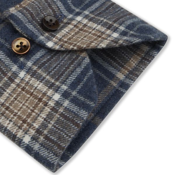 Regular C26 RC cuff, dark blue check, Stenströms