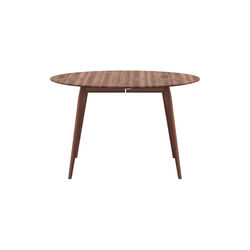 PLAYdinner Round &Oslash;120 Dining Table with Extension, natural oiled walnut, Bruunmunch Furniture