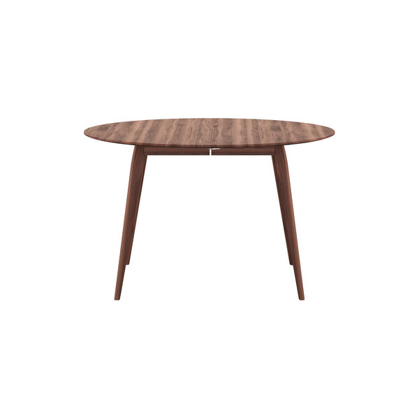 PLAYdinner Round &Oslash;120 Dining Table with Extension, natural oiled walnut, Bruunmunch Furniture