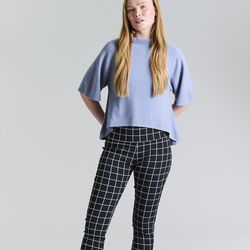 Cloud cashmere Höghalsad polo, steel blue, BITTE KAI RAND