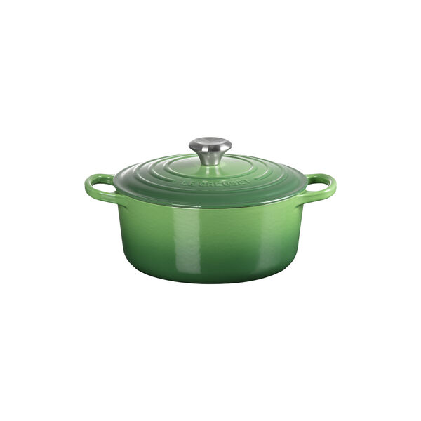 Signature gjutj&auml;rn rund gryta &Oslash; 24 cm, bamboo green, Le Creuset