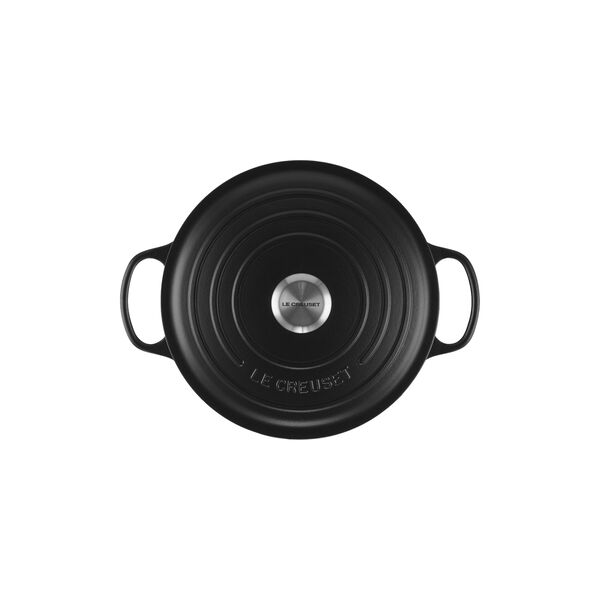 Signature gjutj&auml;rn rund gryta &Oslash; 26 cm, matte black, Le Creuset
