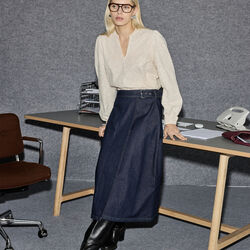 IHBERISEL Skirt, denim authentic blue, ICHI