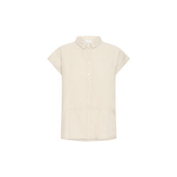IHLINNO Short Sleeve Blouse, natural ecru, ICHI