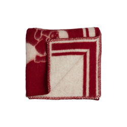 SAU Half Size Throw, red SAU Half Size Throw, red, Røros Tweed