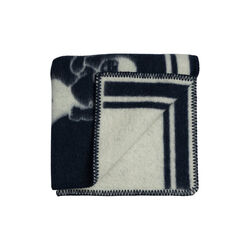 SAU Half Size Throw, blue, R&oslash;ros Tweed