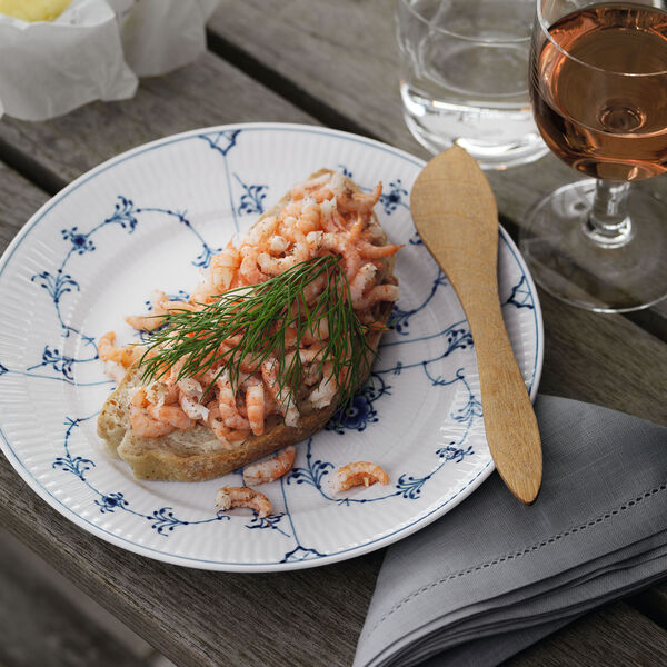 Blue Fluted Plain tallrik &Oslash; 22 cm, Royal Copenhagen