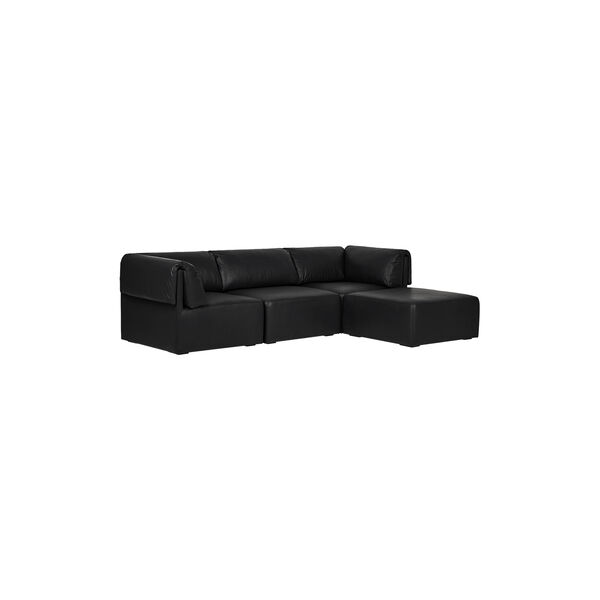 3-seater Wonder Sofa with Armrests and Chaise Longue, Brescia 0510, GUBI