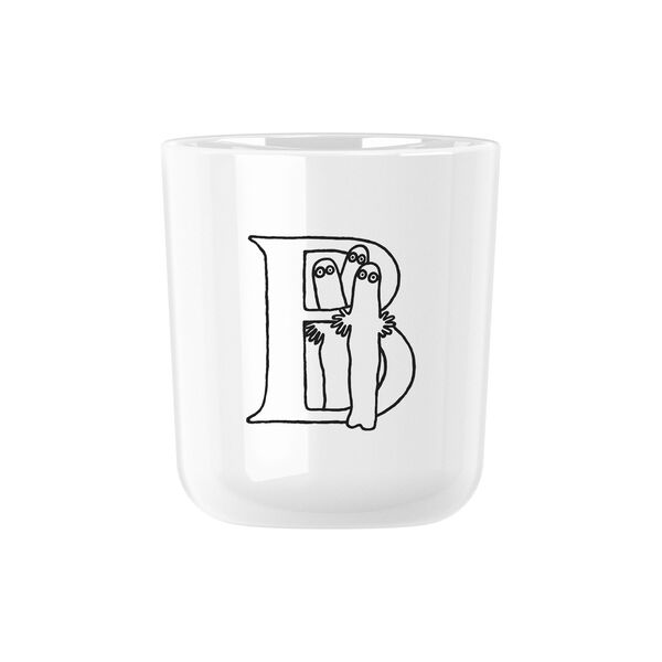 Moomin ABC mugg B, moomin white, RIG-TIG