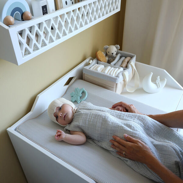 Sk&ouml;tv&auml;ska, classic stripes blue, Cam Cam Copenhagen