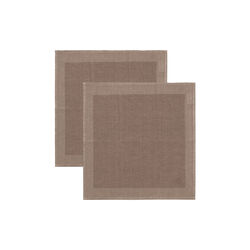 PLAIN Napkin, mahogany brown, Georg Jensen Damask