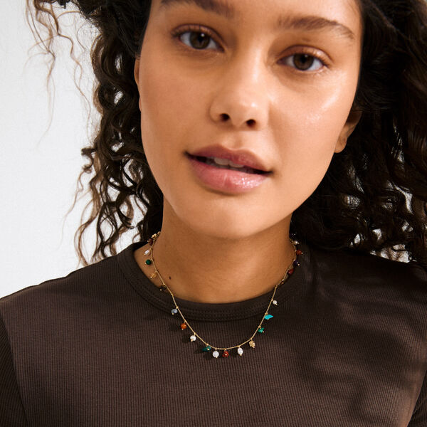 BETWEEN halsband guldpläterad., Pilgrim