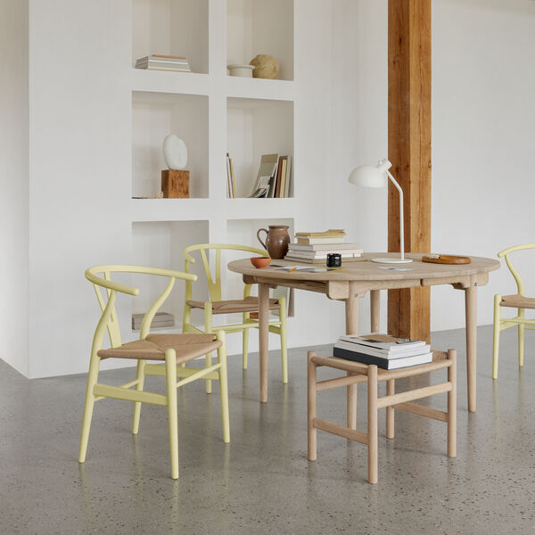 CH24 Y-stolen matbordsstol, soft hollyhock, Carl Hansen & S&oslash;n