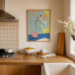 COFFEE FIRST, PEOPLE LATER Poster, ViSSEVASSE