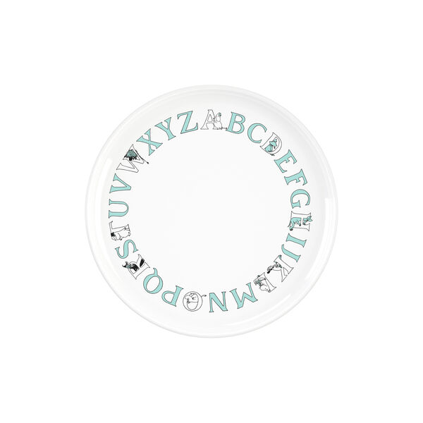 Moomin ABC tallrik Ø 20 cm, moomin turqouise, RIG-TIG