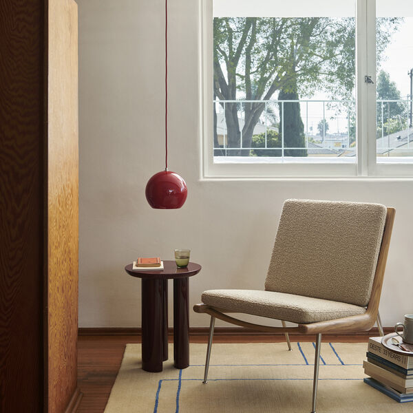 Tung JA3 Side Table, burgundy red, &Tradition