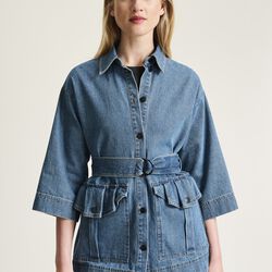 Hayato l&aring;ng jacka, blue denim, BITTE KAI RAND