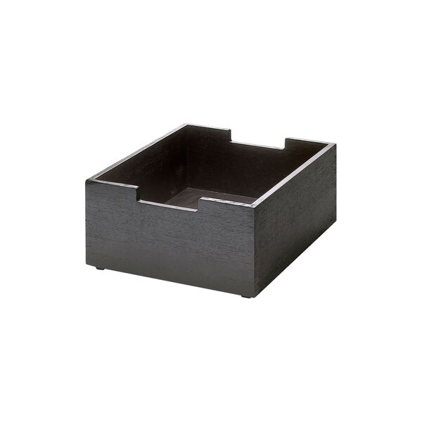 Cutter Box Low, black/oak, Fritz Hansen