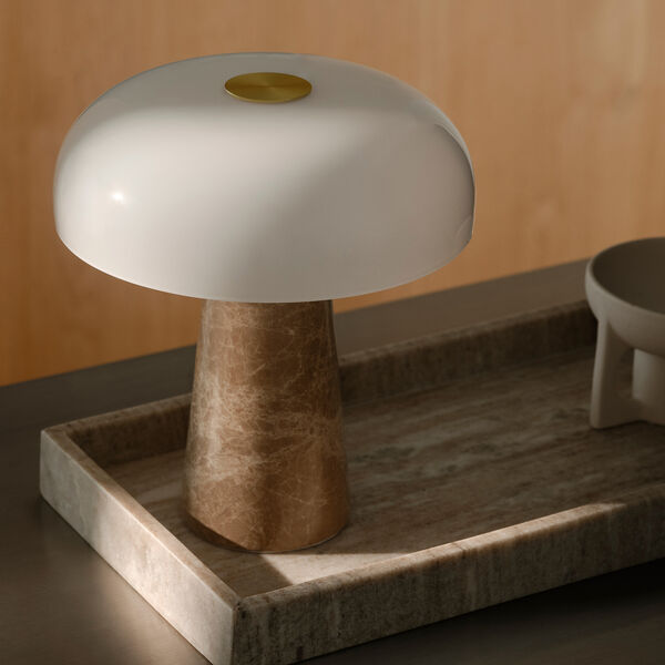 Glossy Mini bordslampa, beige, Design For The People