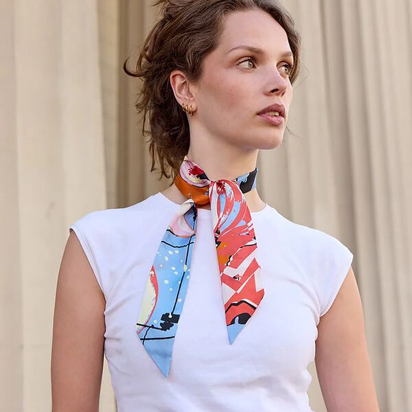 CITY&nbsp;LIGHT&nbsp;Twilly&nbsp;Scarf, orange, Bella Ballou