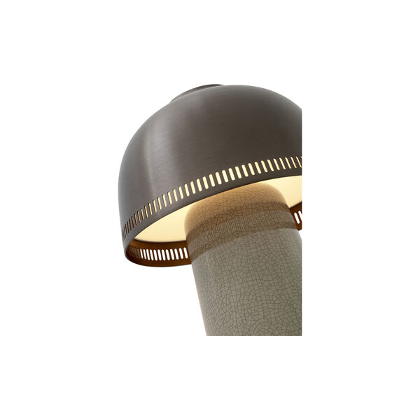 Raku SH8 Portable Table Lamp, beige grey/bronzed, &Tradition