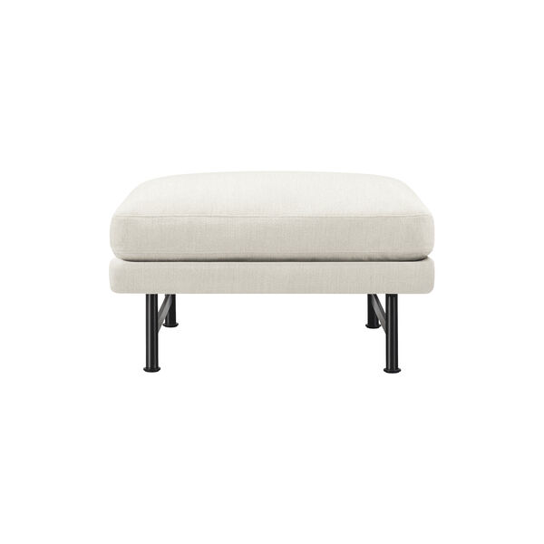 5620 Calmo Ottoman, Ecriture 0210/svart steel, Fredericia Furniture