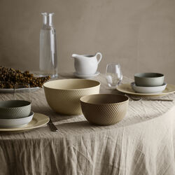 Rhombe Earth Sk&aring;l, clay, Lyngby Porcel&aelig;n