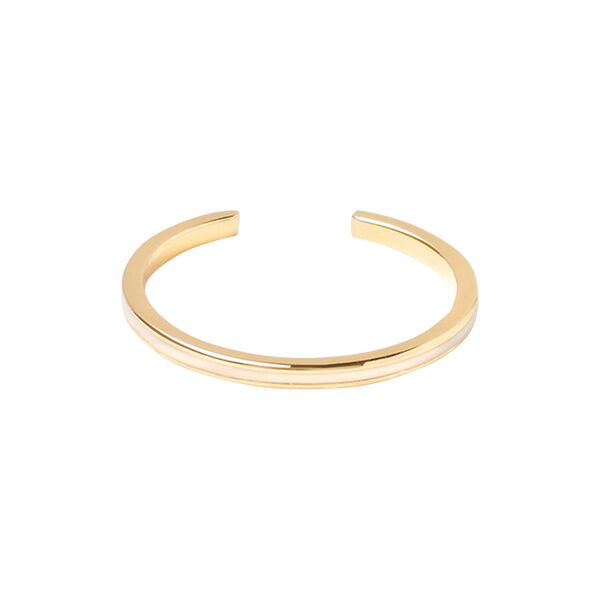 Mini Bangle Ring, sand white, bangle up