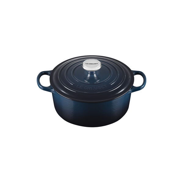 Signature gjutj&auml;rn rund gryta &Oslash; 24 cm, nuit, Le Creuset