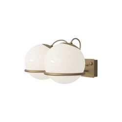 Model 238/2 Wall Lamp, opaline/champagne, Astep