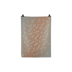 MELVIN Half Size Throw, light pink/light blue, Røros Tweed