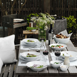 White Fluted djup tallrik, 24 cm, Royal Copenhagen