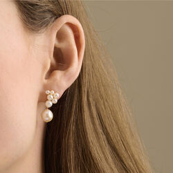 Ocean Treasure earrings, gold plated, Pernille Corydon Jewellery