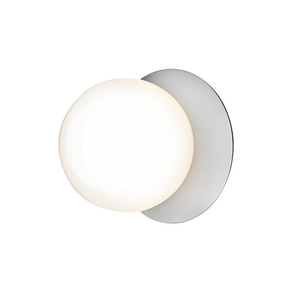 Liila 1 Medium Wall Lamp, light silver/opal, Nuura