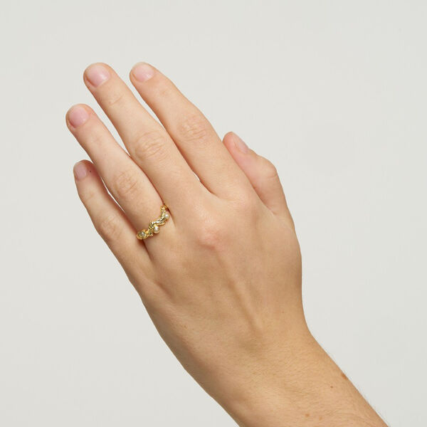 Noora foil ring, baby pink, Pure by Nat