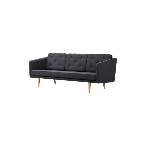 FF2003 No. 1 Sofa 3P 206 cm, mood 2104/oak oil, Fredericia Furniture