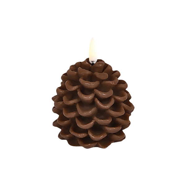 LED candle pine cone, brown LED candle pine cone, brown, Uyuni Lighting