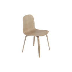 Visu Chair with Wood Base, oak, Muuto