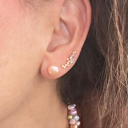 Ditte örhängen, peach, Nuni Copenhagen