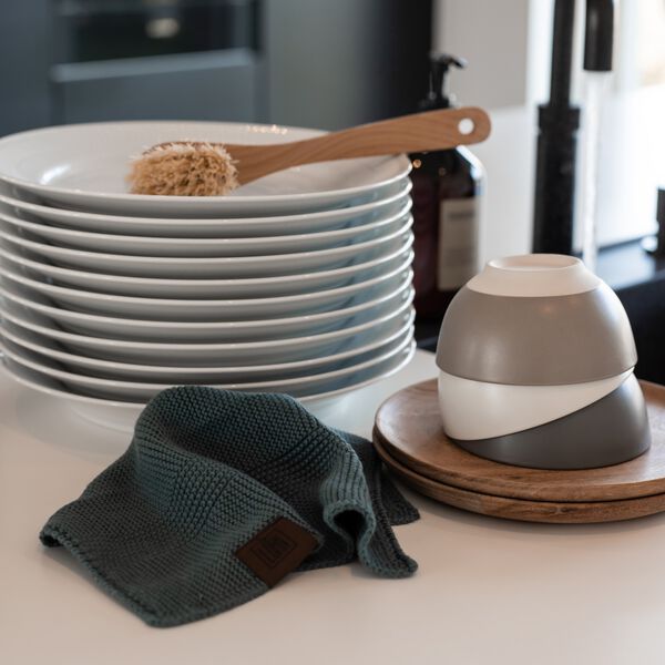 Stickad Disktrasa, dark grey, By LOHN