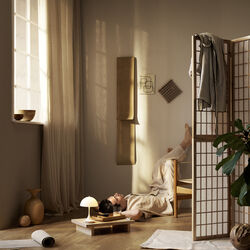 Panthella 160 Portable Bordslampa, opal beige, Louis Poulsen
