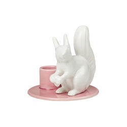 Sweet Stories Large Squirrel ljusstake, blush, Dottir Nordic Design