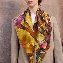 WATER&nbsp;LILY&nbsp;Scarf, gul, Bella Ballou
