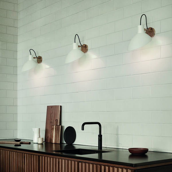 VV Cinquanta Wall Lamp, white/brass, Astep