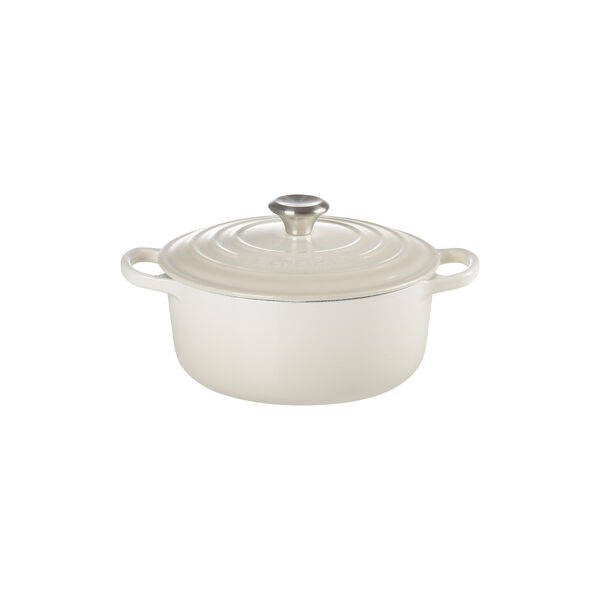 Signature gjutj&auml;rn rund gryta &Oslash; 20 cm, meringue, Le Creuset